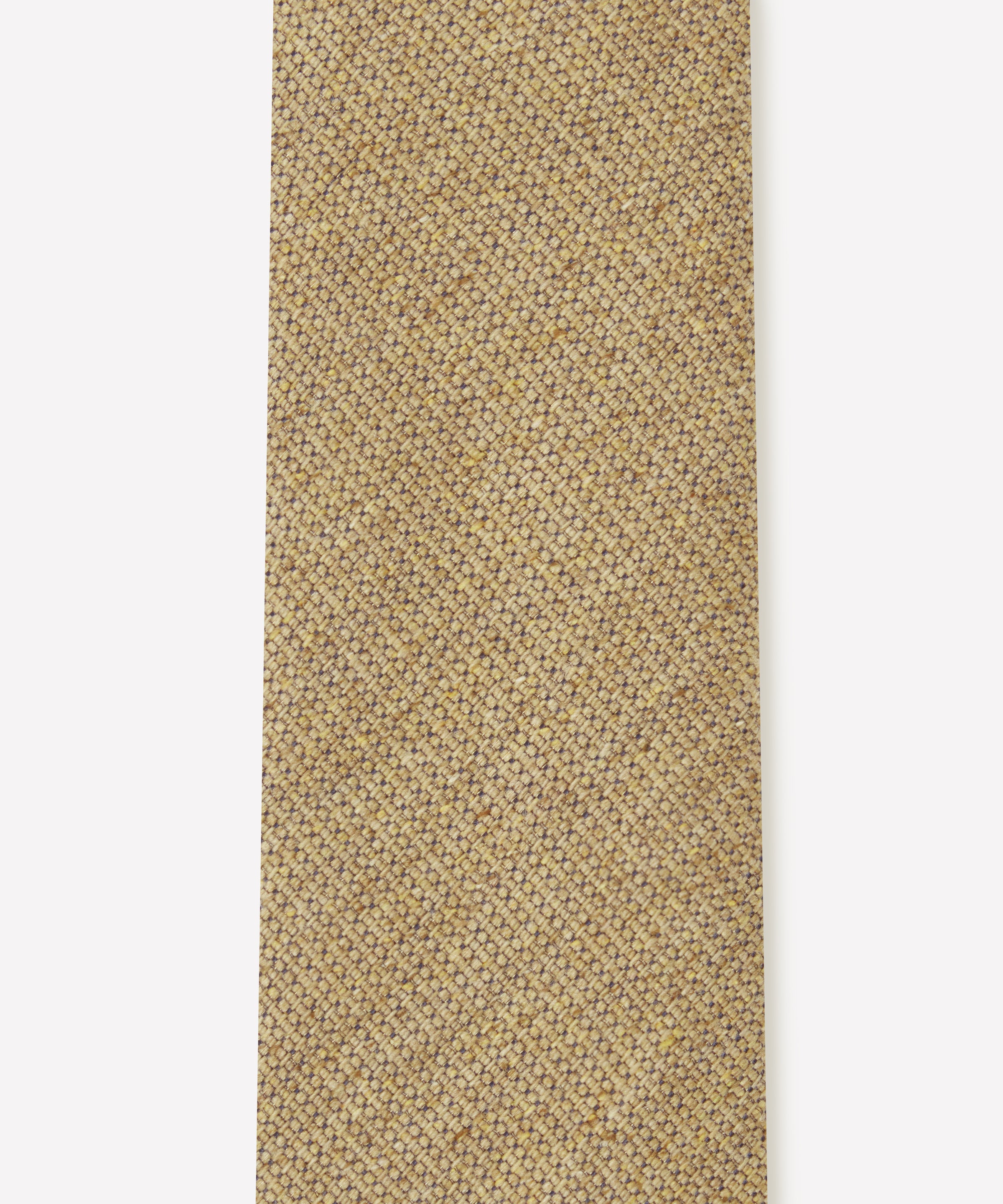 Pale Yellow Textured Slub Silk Tie