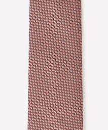 Pale Pink Tonal Textured Woven Silk Tie