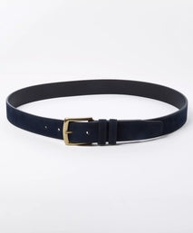 Navy Blue Casual Nubuck Belt