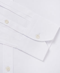 White Slim Fit Formal Double Cuff Ramses Poplin Shirt