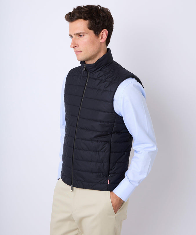 Navy Blue Padded Gilet